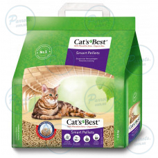 Наполнитель Cat’s Best Smart Pellets для кошачьего туалета, древесный, 5л/2.5кг