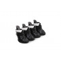 Ботинки Ruispet для малых пород собак, демисезонные с флисовой подкладкой 4 шт/упак. черные, 4,0x3,5 см, №2
