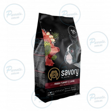 Сухой корм Savory Small для собак малых пород, со свежим ягненком и индейкой, 3 кг