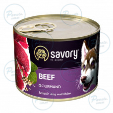 Вологий корм Savory для дорослих собак усіх порід, з яловичиною, 200 г