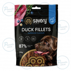 Джерки Savory Fillet Turkey With Duck, філе індички з качкою, 100 г
