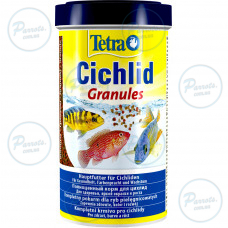 Корм Tetra Cichlid Granules для рыбок цихлид, 500 мл (гранулы)
