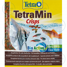 Корм Tetra Min Crisps для аквариумных рыбок, 12 г (чипсы)