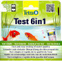 Набор индикаторных тестов Tetra Pond Test 6in1 для проверки показателей качества водой, 25 шт
