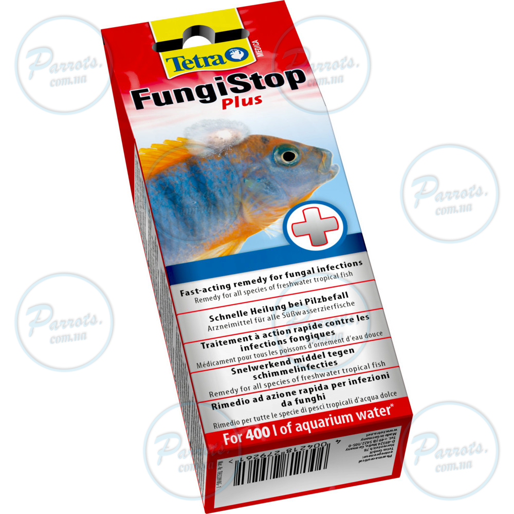 Средство Tetra Medica Fungi Stop Plus лекарственное для борьбы с грибковыми и бактериальными инфекциями у рыб, 20 мл на 400 л