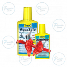 Засіб Tetra Aqua Safe 250ml для підготовки води +Tetra Aqua Crystal Water100ml