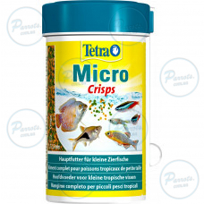 Корм Tetra Micro Crisps для мелких аквариумных рыбок, 100 мл (микрочипсы)