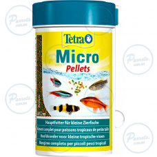 Корм Tetra Micro Pellets для акваріумних дрібних рибок, 100 мл (гранули)
