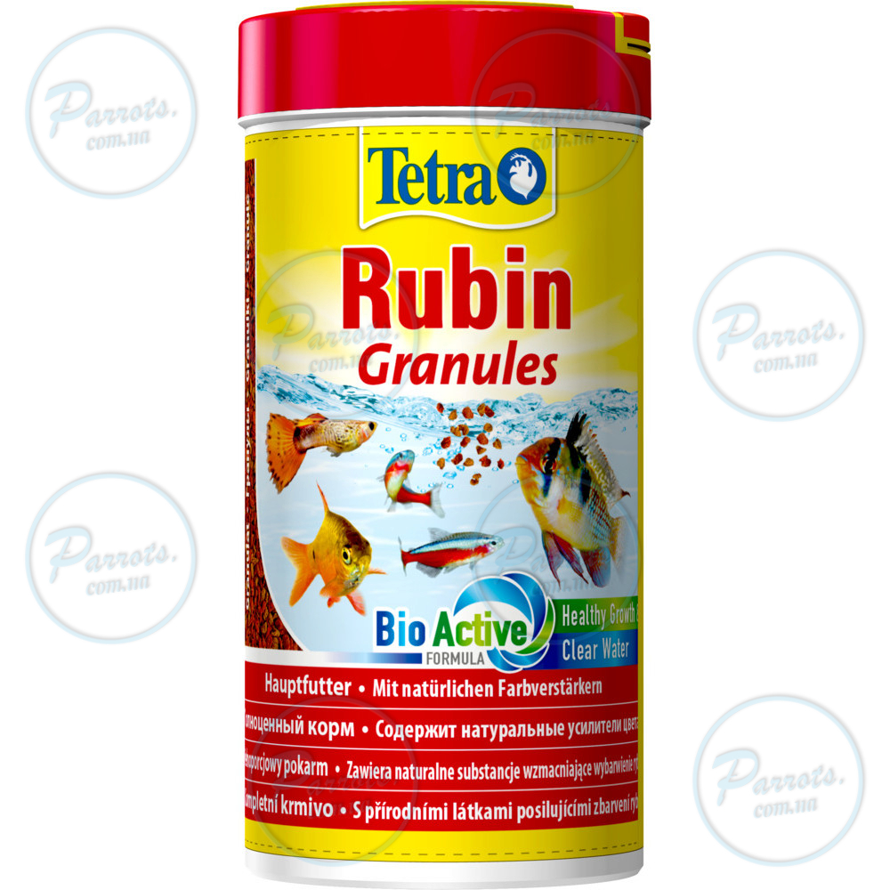 Корм Tetra Rubin Granules для акваріумних рибок, для яскравості забарвлення, 100 г (гранули)