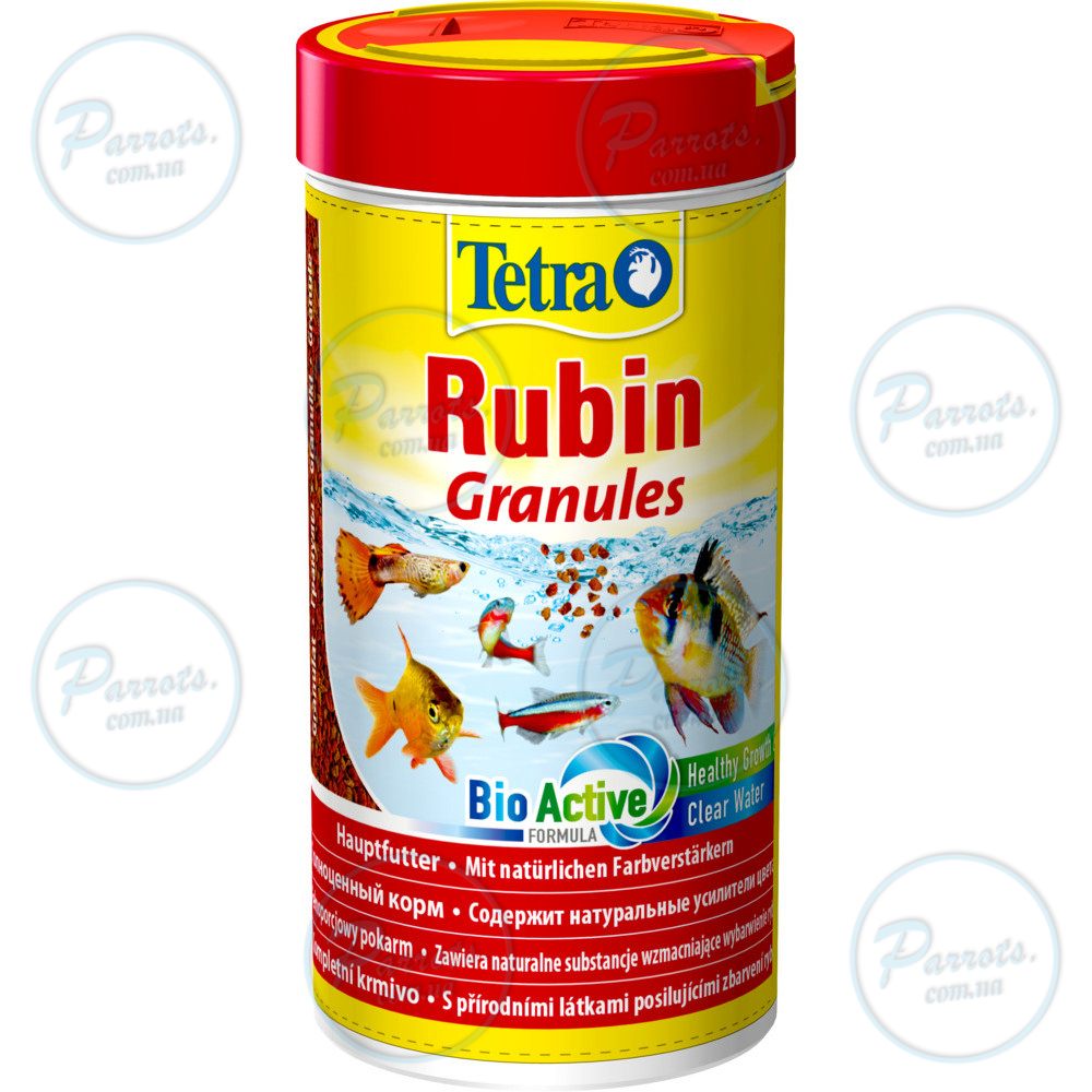 Корм Tetra Rubin Granules для акваріумних рибок, для яскравості забарвлення, 100 г (гранули)