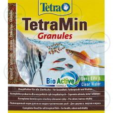 Корм Tetra Min Granules для аквариумных рыбок, 15 г (гранулы)