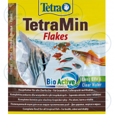 Корм Tetra Min Flakes для аквариумных рыбок, 12 г (хлопья)