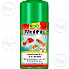 Засіб Tetra Pond MediFin лікарський проти інфекцій та хвороб ставкових риб, 250 мл на 5000 л