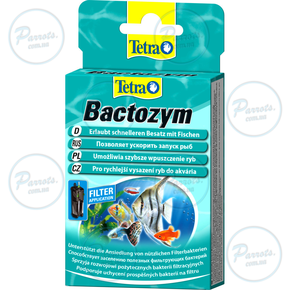 Засіб Tetra Bactozym для акваріума для стабілізації біологічної рівноваги, 10 таблеток, на 1000 л