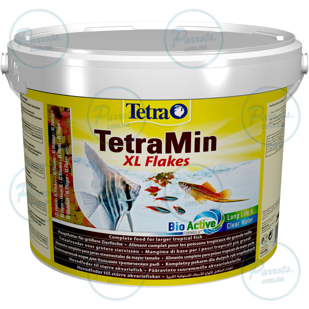 Корм Tetra Min XL Flakes Granules для аквариумных рыбок в хлопьях 10 л/2,1 кг