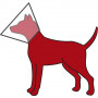 Ветеринарный воротник Trixie для собак, пластиковый, L-XL 47-57/30 см