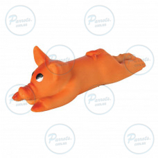 Іграшка Trixie Порося з пискавкою для собак, 13 см (латекс)