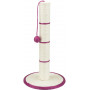 Когтеточка Trixie с игрушкой на веревке для кошек столбик, 35х62 см (сизаль)