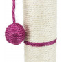Дряпка Trixie з іграшкою на мотузці для котів стовпчик, 35х62 см (сизаль)