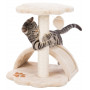 Когтеточка Trixie Junior Vitoria для кошек, бежевая, 36х36х43 см (сизаль/плюш)