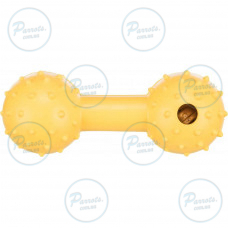 Игрушка Trixie Гантель с колокольчиком для собак, 12 см (каучук)