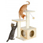 Когтеточка Trixie Valencia для кошек, бежевая, 44х33х71 см (сизаль/плюш)
