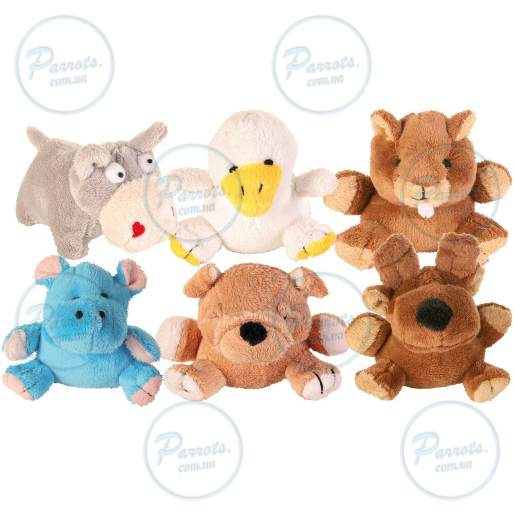 Іграшка Trixie Тваринки з пискавкою для собак, 10-12 см (плюш)