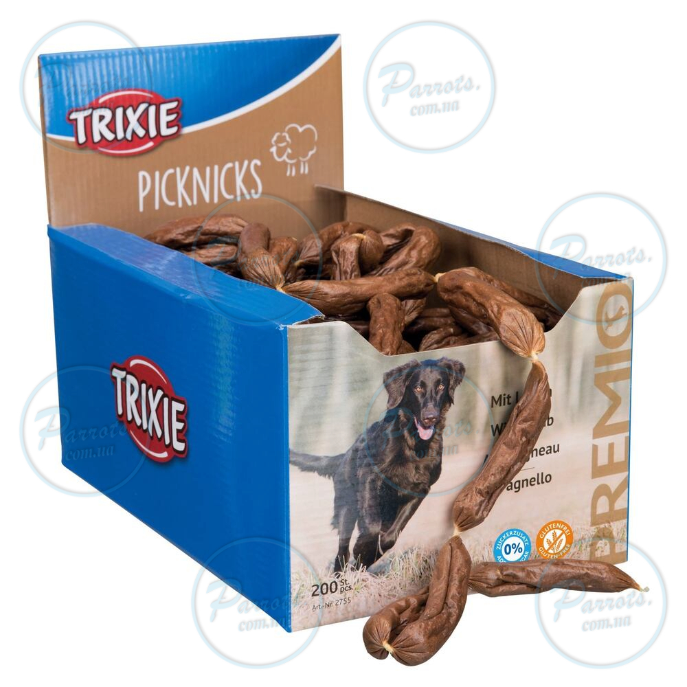Ласощі Trixie Premio Picknicks для собак Сосиски з ягням 8 см 8 г 200 шт
