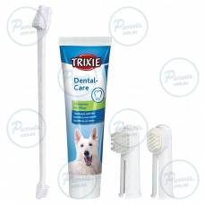 Зубна паста Trixie для собак з щіткою, 100 г