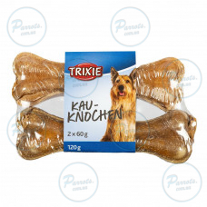 Кісточка Trixie для чищення зубів собак, пресована, з рубцем, 12 см, 60 г, 2 шт