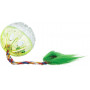 Іграшка Trixie М'яч з брязкальцем та хвостом для котів, d:4 см, 2 шт (пластик)