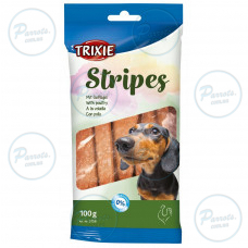 Лакомство Trixie Stripes для собак полоски с мясом домашних птиц 100 г