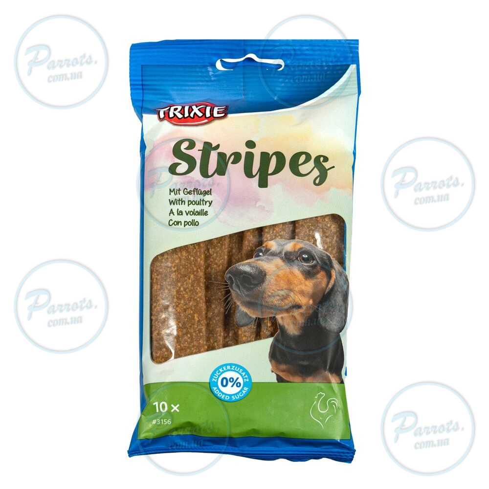 Ласощі Trixie Stripes для собак полоски з м'ясом домашніх птахів 100 г