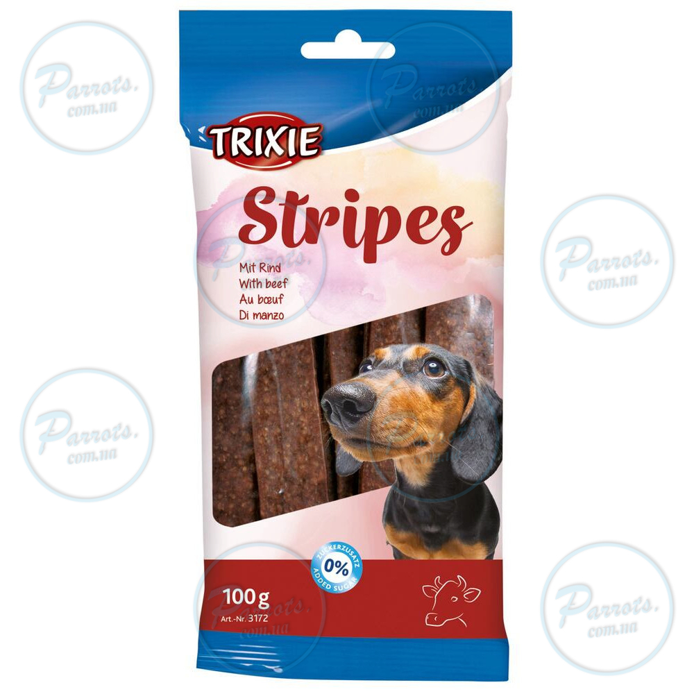 Ласощі Trixie Stripes для собак полоски з яловичиною 100 г