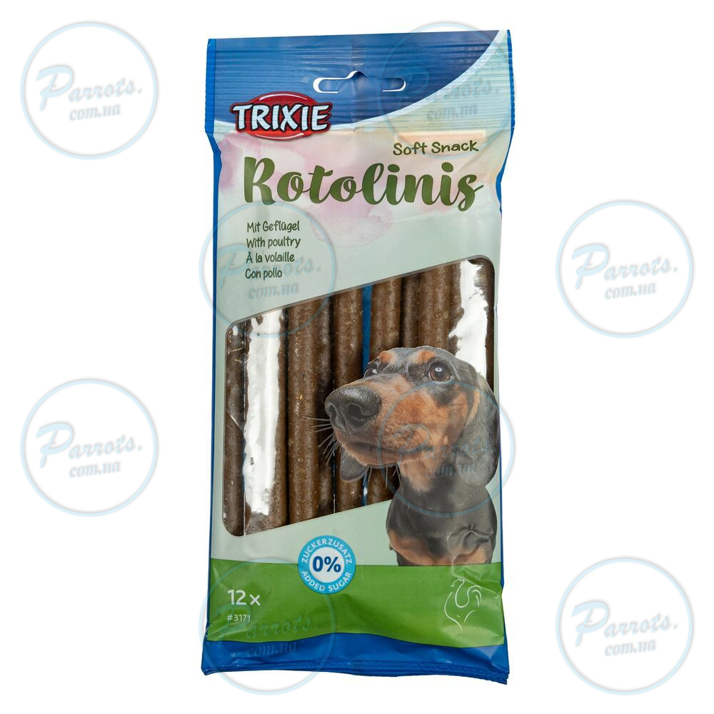 Ласощі Trixie Soft Snack Rotolinis для собак палички з м'ясом домашніх птахів 120 г