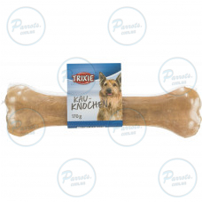 Лакомство Trixie для собак Косточка жевательная прессованная в индивидуальной упаковке натуральная кожа 21 см 170 г