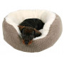Лежак Trixie Yuma для собак, з наповнювачем із флісу, плюш, 45 см (коричневий)
