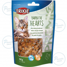 Ласощі Trixie Premio Barbecue Hearts для котів, курка, 50 г