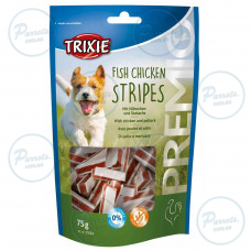 Ласощі Trixie Premio Stripes Chicken для собак, курка/риба, 75 г