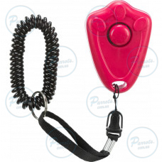 Брелок-клікер Trixie для собак, з кнопкою та пружинним браслетом, пластик
