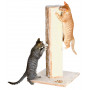 Дряпка Trixie Soria для котів, сизаль/плюш, 45х45х80 см (бежева)
