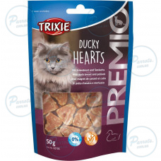 Ласощі Trixie Premio Hearts для котів, качка/минтай, 50 г