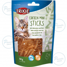 Лакомство Trixie Premio Mini Sticks для кошек, курица/рис, 50 г