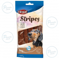 Лакомство Trixie Stripes для собак полоски с ягненком 100 г