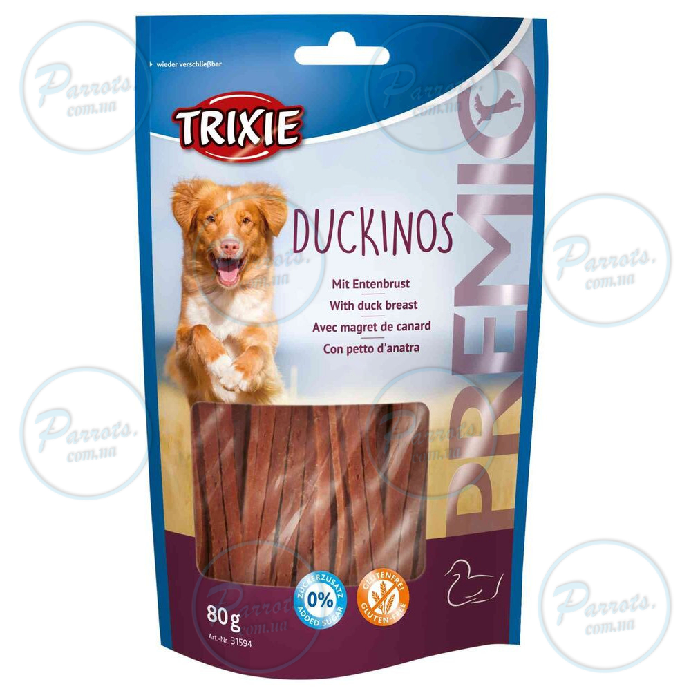 Ласощі Trixie Premio Duckinos для собак з качкою 80 г