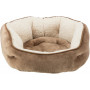Лежак Trixie Cosma для собак, з наповнювачем із флісу, плюш, 60 см (коричневий)