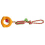 Іграшка Trixie Denta Fun Кільце на мотузці для собак, 41 см, d:12 см (гума)