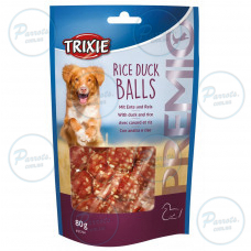 Лакомство Trixie Premio Rice Duck Balls для собак, шарики с уткой и рисом, 80 г