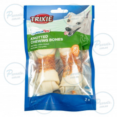 Кісточка Trixie  Denta Fun для чищення зубів собак, з куркою, 11 см, 2 шт
