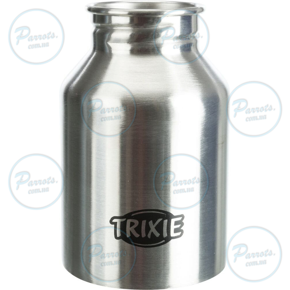Поїлка Trixie для собак для подорожування, 300 мл (метал/пластик)